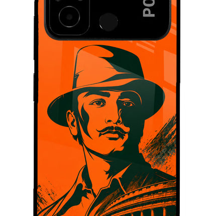 Bhagat Singh Legacy Poco C55 Glass Case