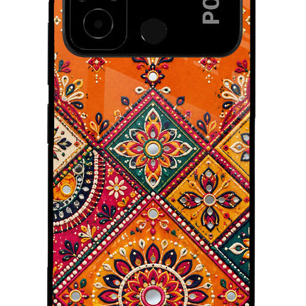 Kutch Glow Poco C55 Glass Case
