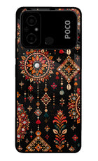 Boho Noir Poco C55 Glass Case