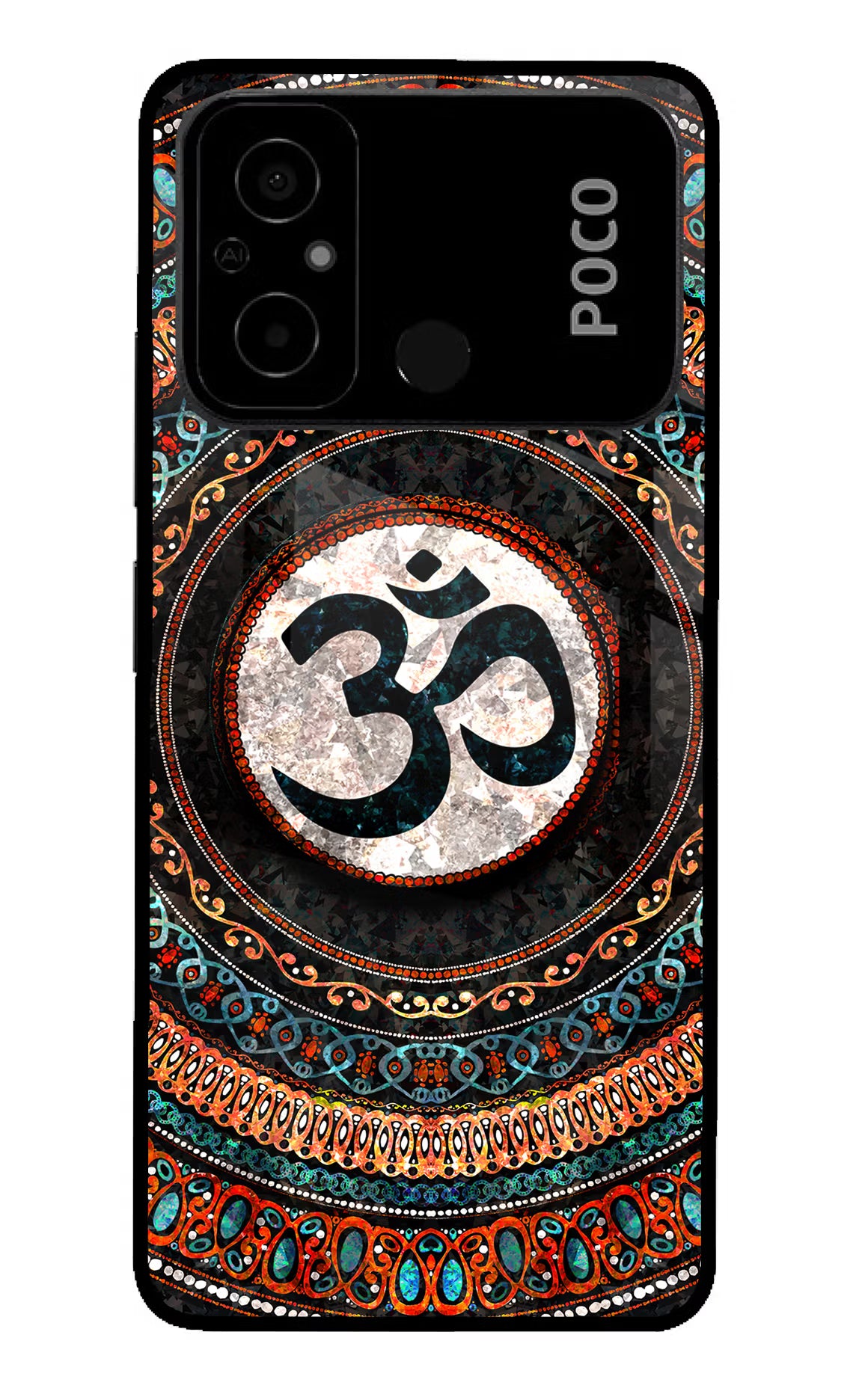 Om Culture Poco C55 Pop Case by Casekaro