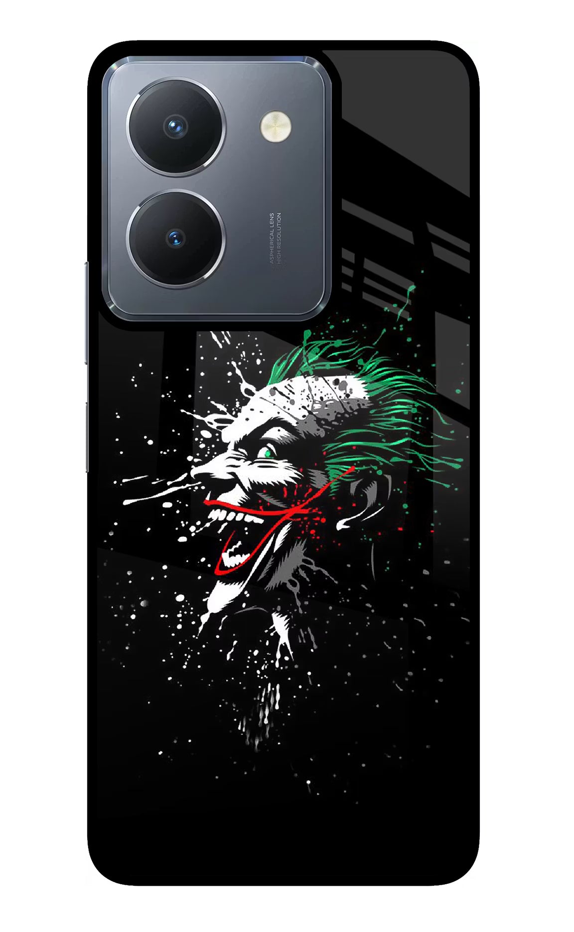 Joker Vivo Y36 Glass Case Back Cover by Casekaro
