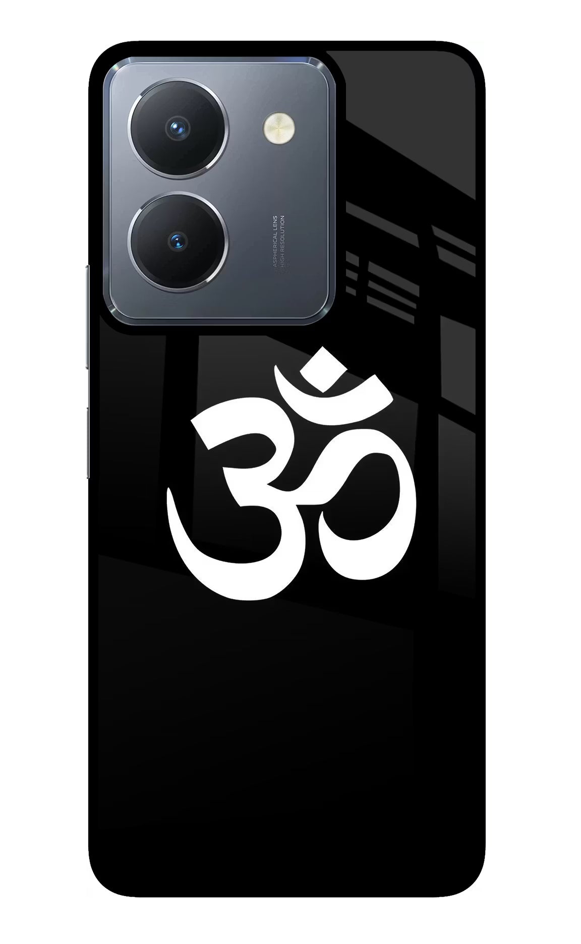Om Vivo Y36 Glass Case Back Cover by Casekaro
