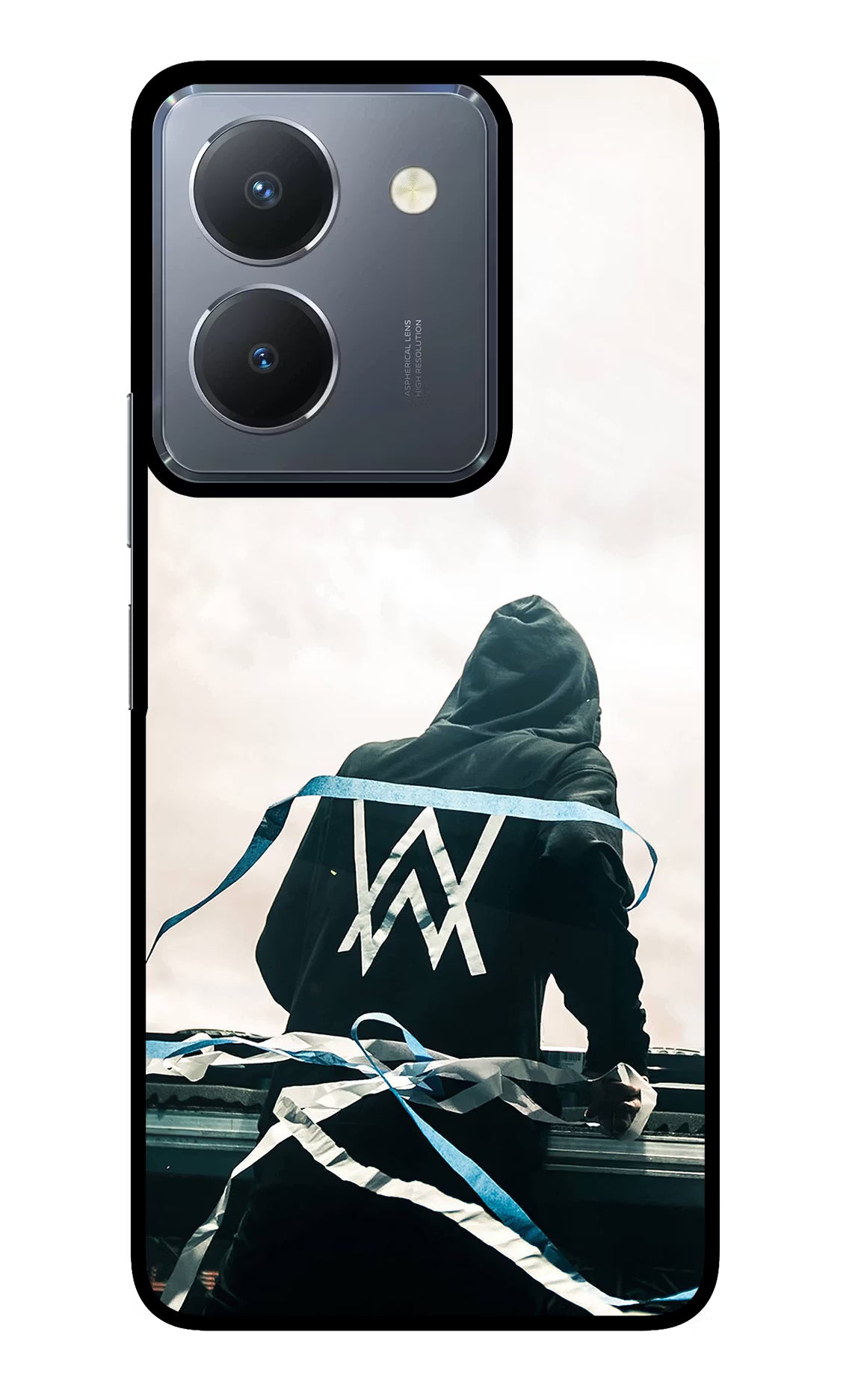 Alan Walker Vivo Y36 Glass Case Back Cover by Casekaro