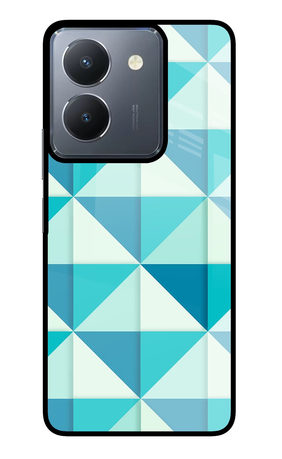 Abstract Vivo Y36 Glass Case Back Cover by Casekaro