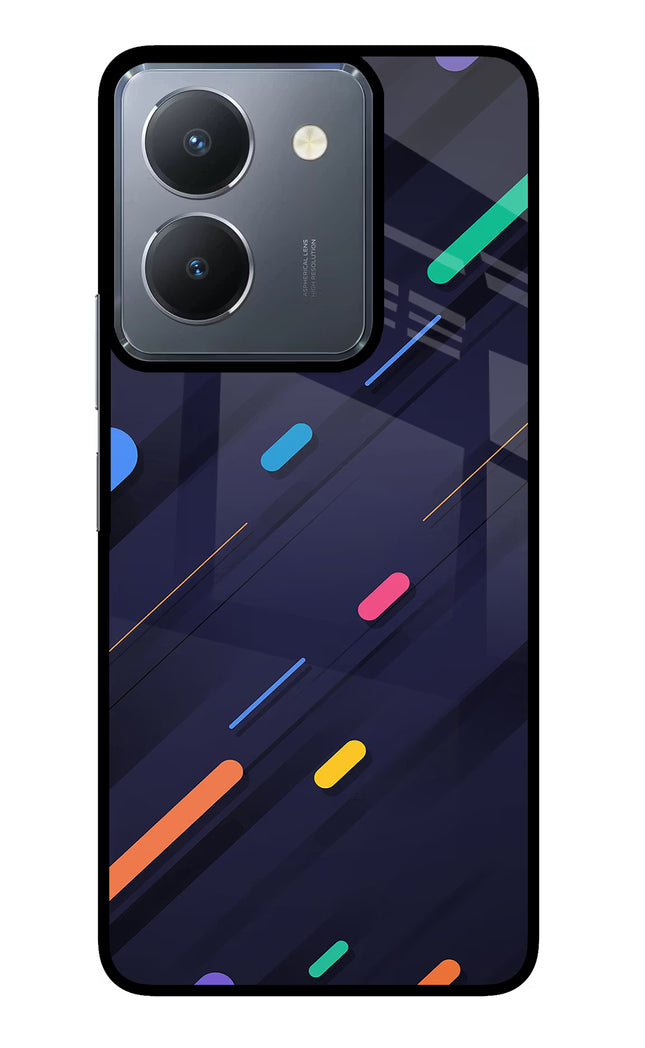 Abstract Design Vivo Y36 Glass Case Back Cover by Casekaro