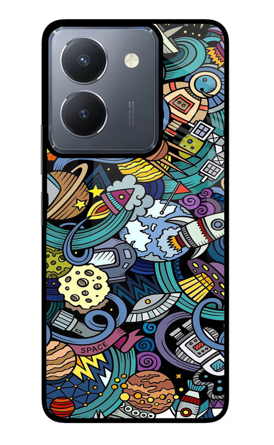 Space Abstract Vivo Y36 Glass Case