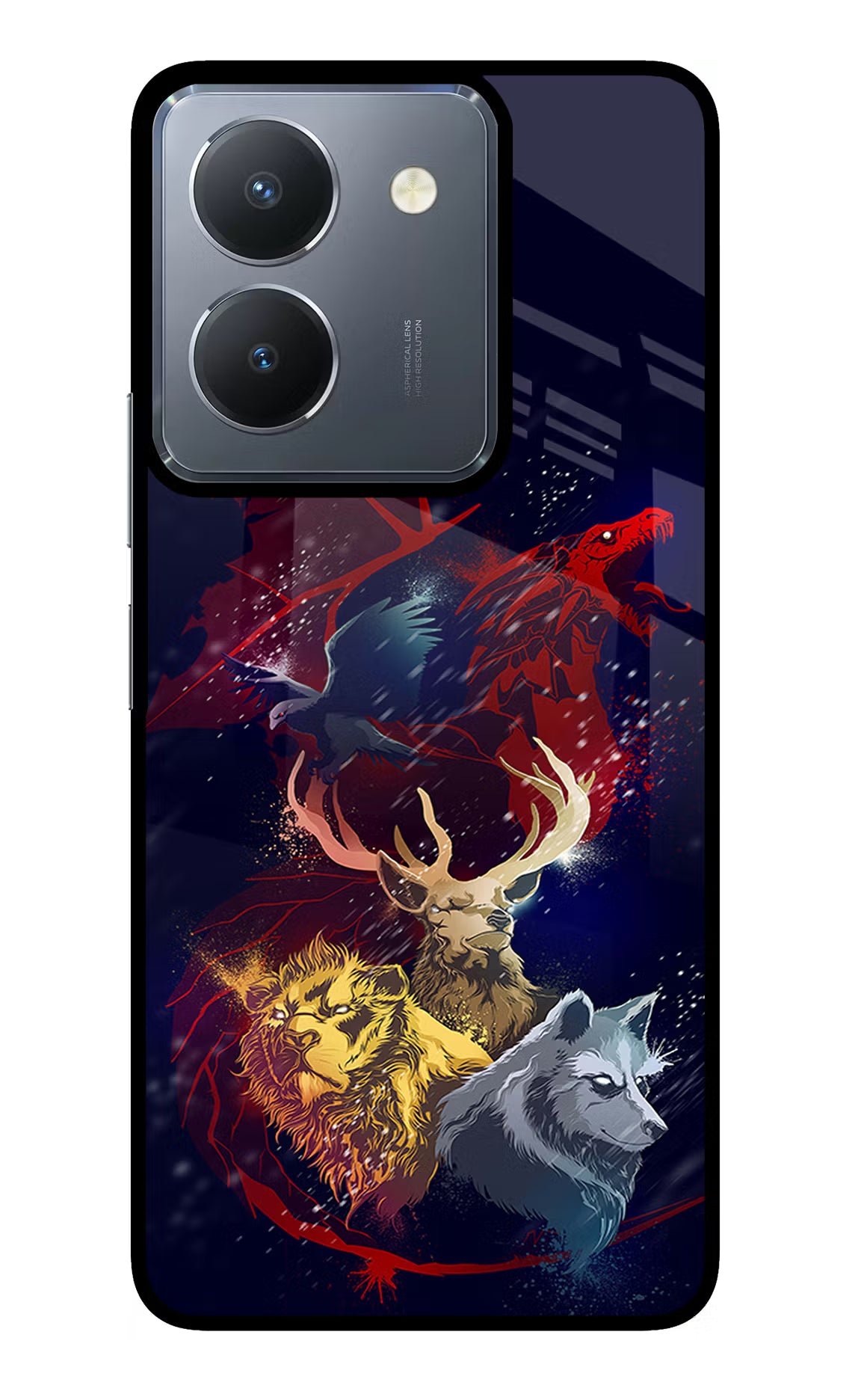 Game Of Thrones Vivo Y36 Glass Case Back Cover by Casekaro