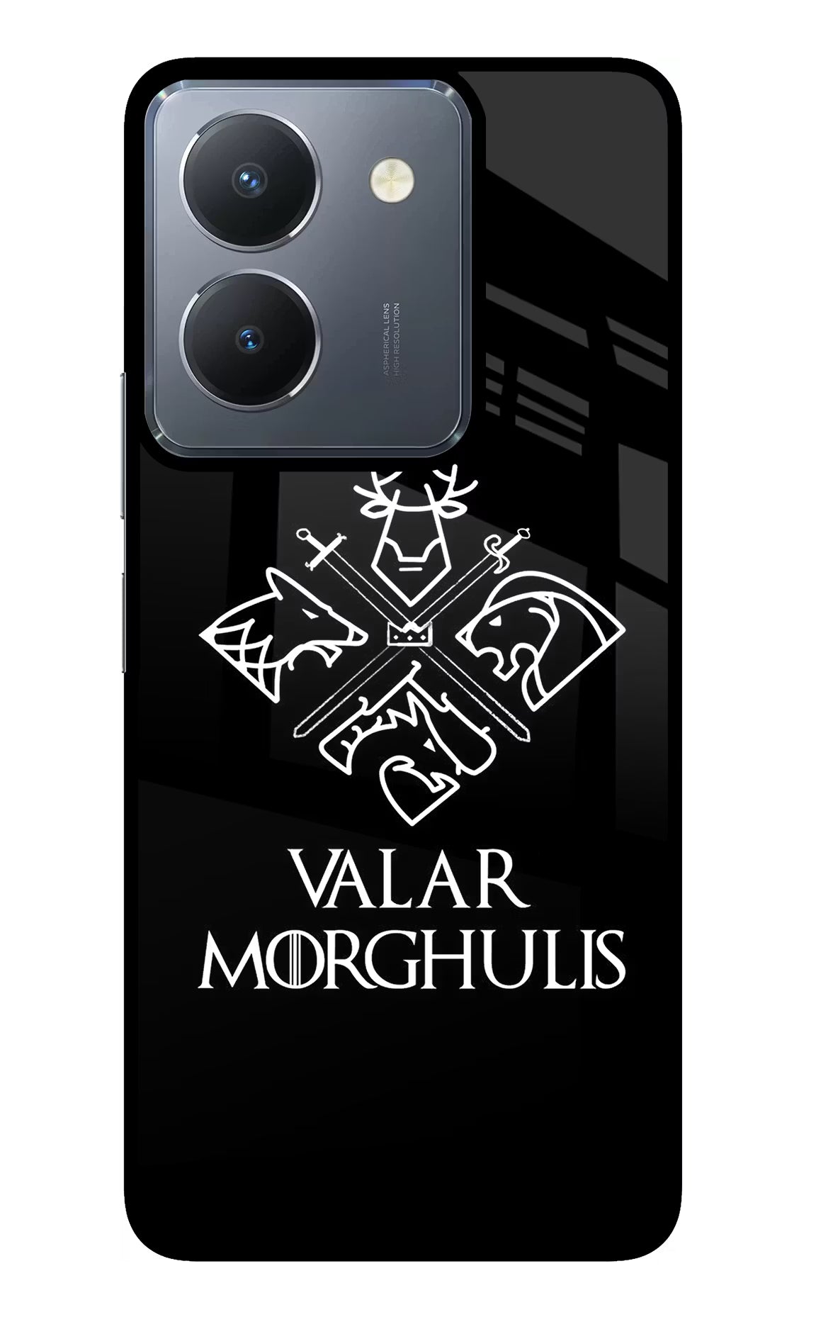 Valar Morghulis | Game Of Thrones Vivo Y36 Glass Case Back Cover by Casekaro