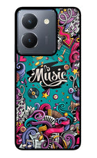 Music Graffiti Vivo Y36 Glass Case