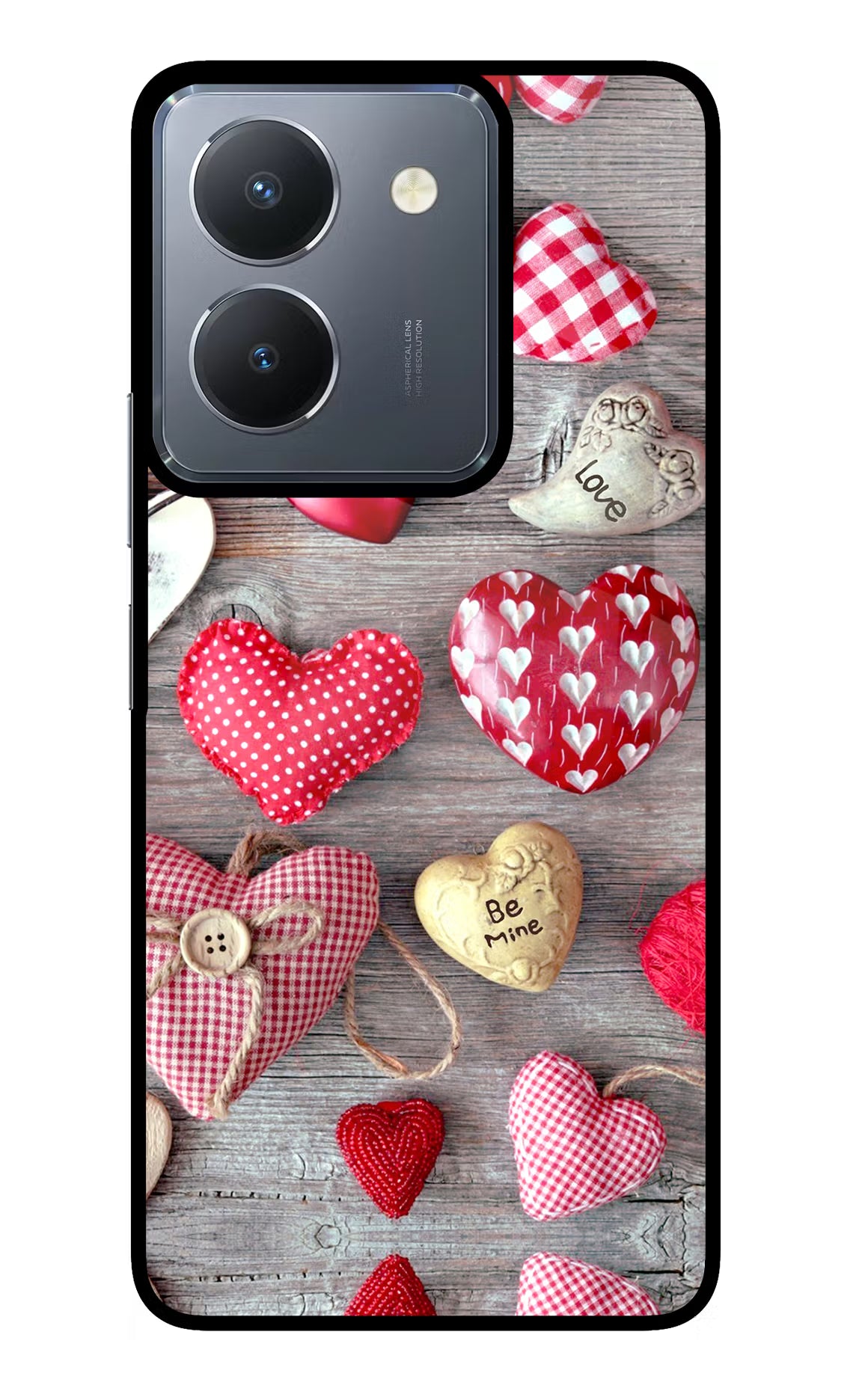 Love Wallpaper Vivo Y36 Glass Case Back Cover by Casekaro