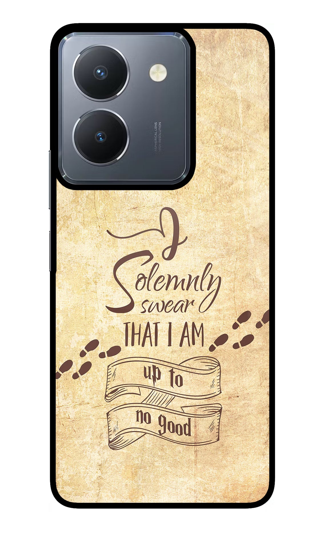 I Solemnly swear that i up to no good Vivo Y36 Glass Case