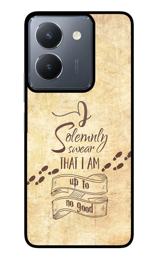 I Solemnly swear that i up to no good Vivo Y36 Glass Case