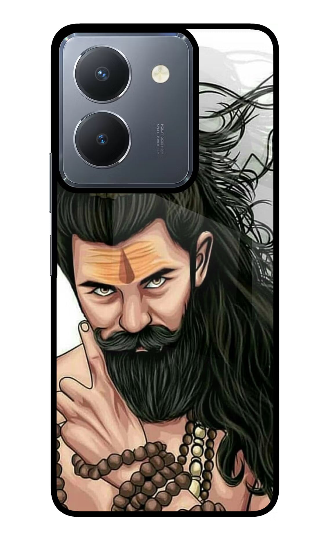 Mahadev Vivo Y36 Glass Case Back Cover by Casekaro
