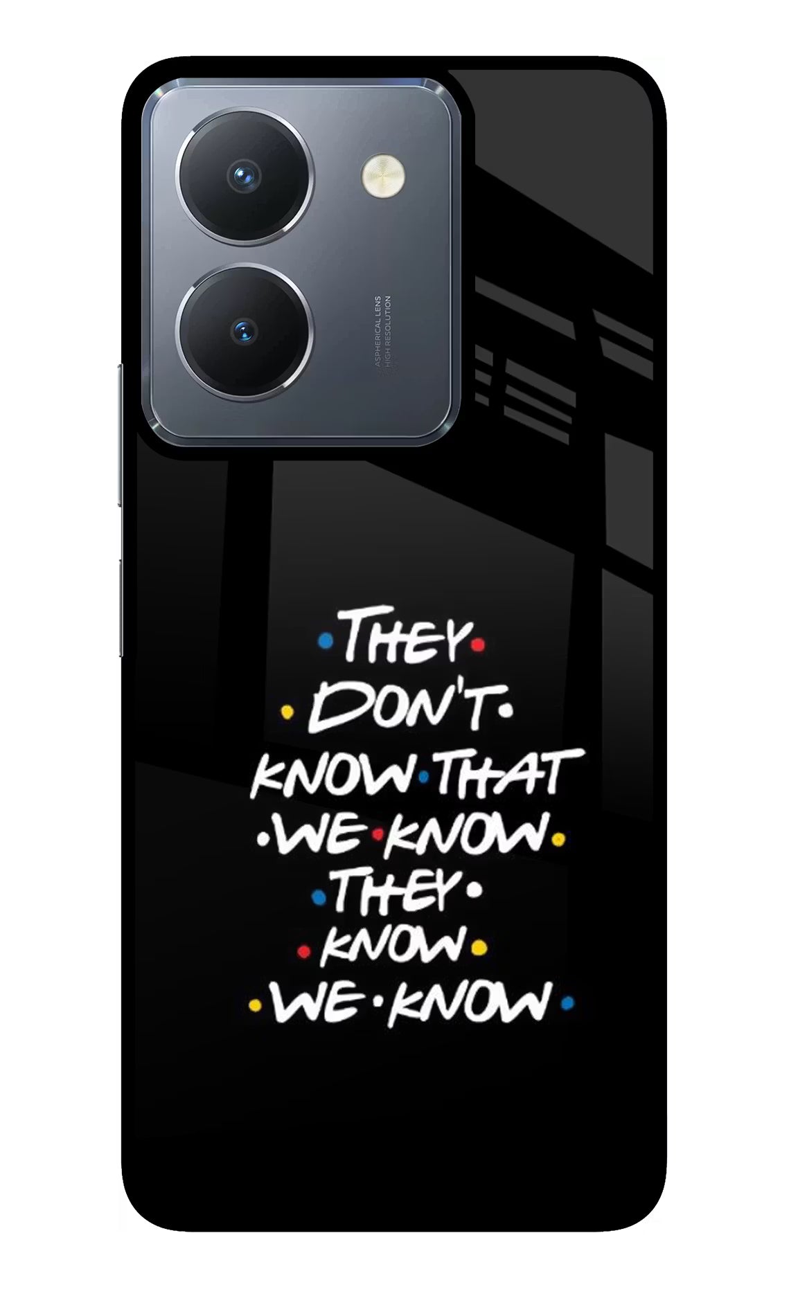 FRIENDS Dialogue Vivo Y36 Glass Case