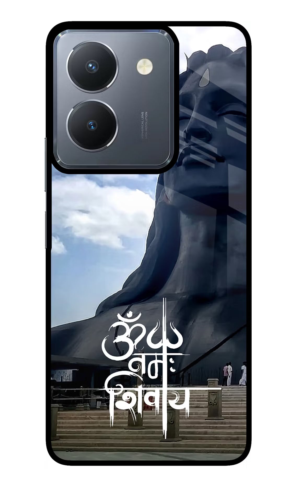 Om Namah Shivay Vivo Y36 Glass Case Back Cover by Casekaro