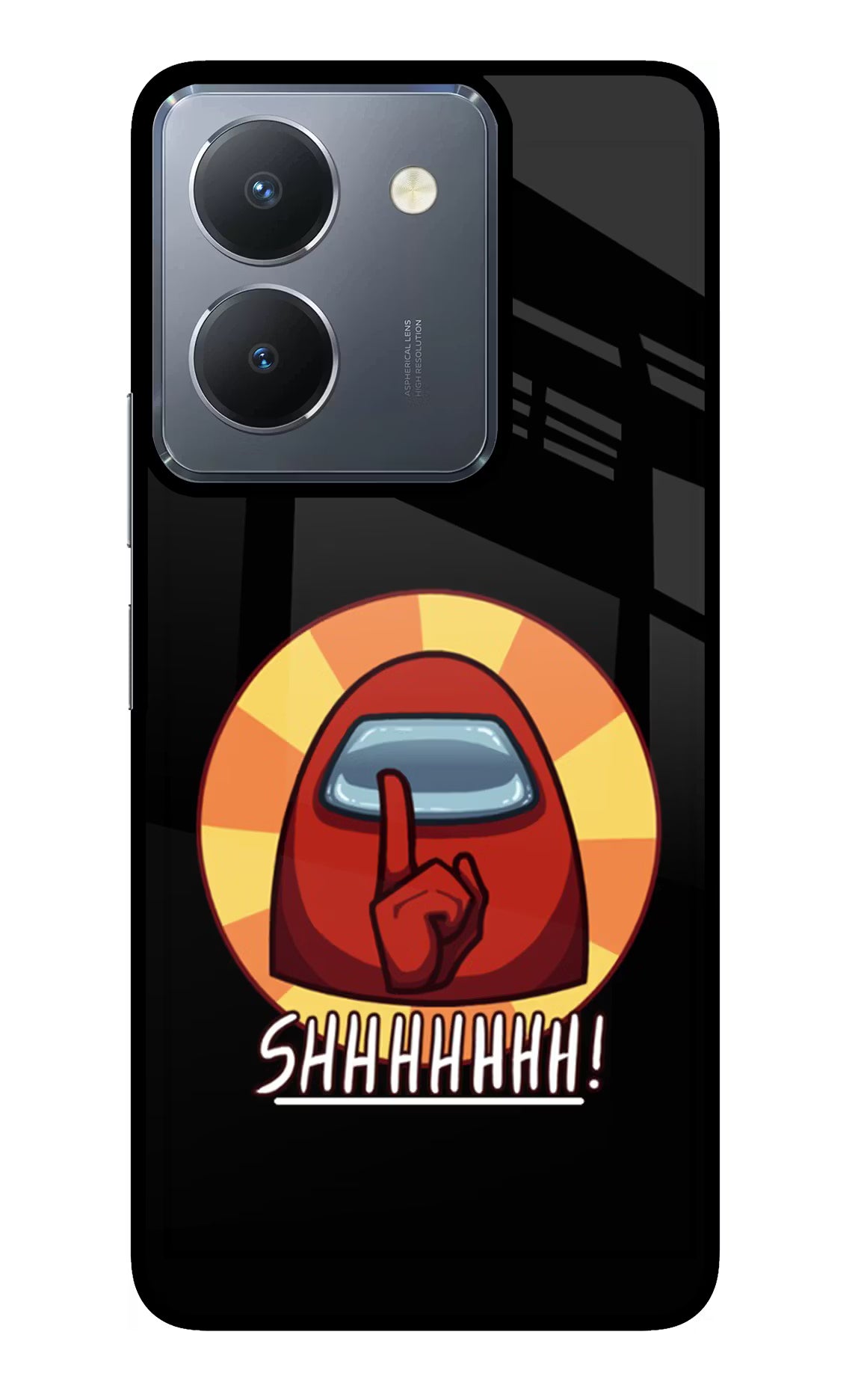 Among Us Shhh! Vivo Y36 Glass Case