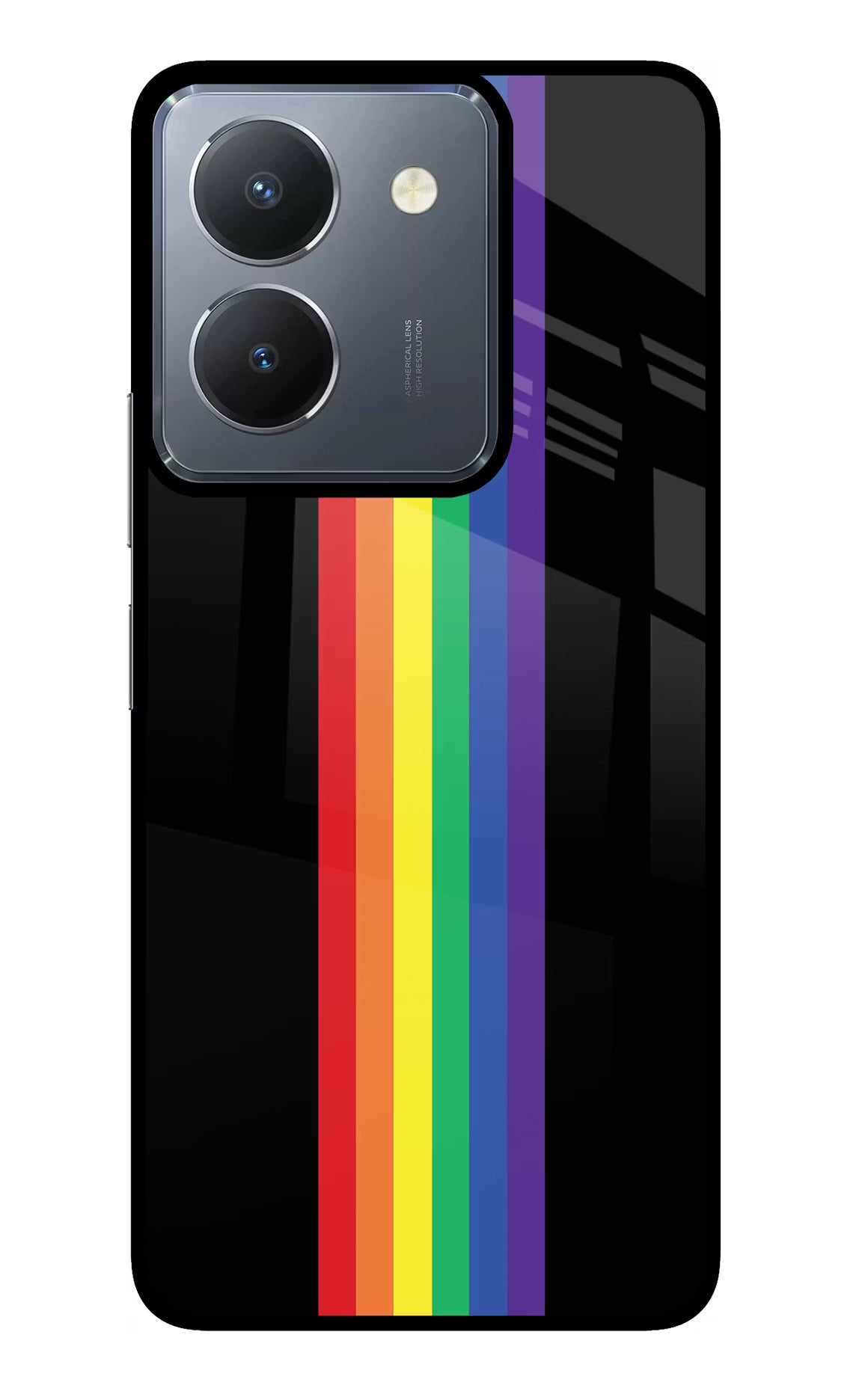 Pride Vivo Y36 Glass Case Back Cover by Casekaro
