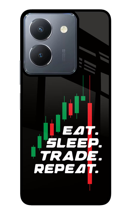 Eat Sleep Trade Repeat Vivo Y36 Glass Case