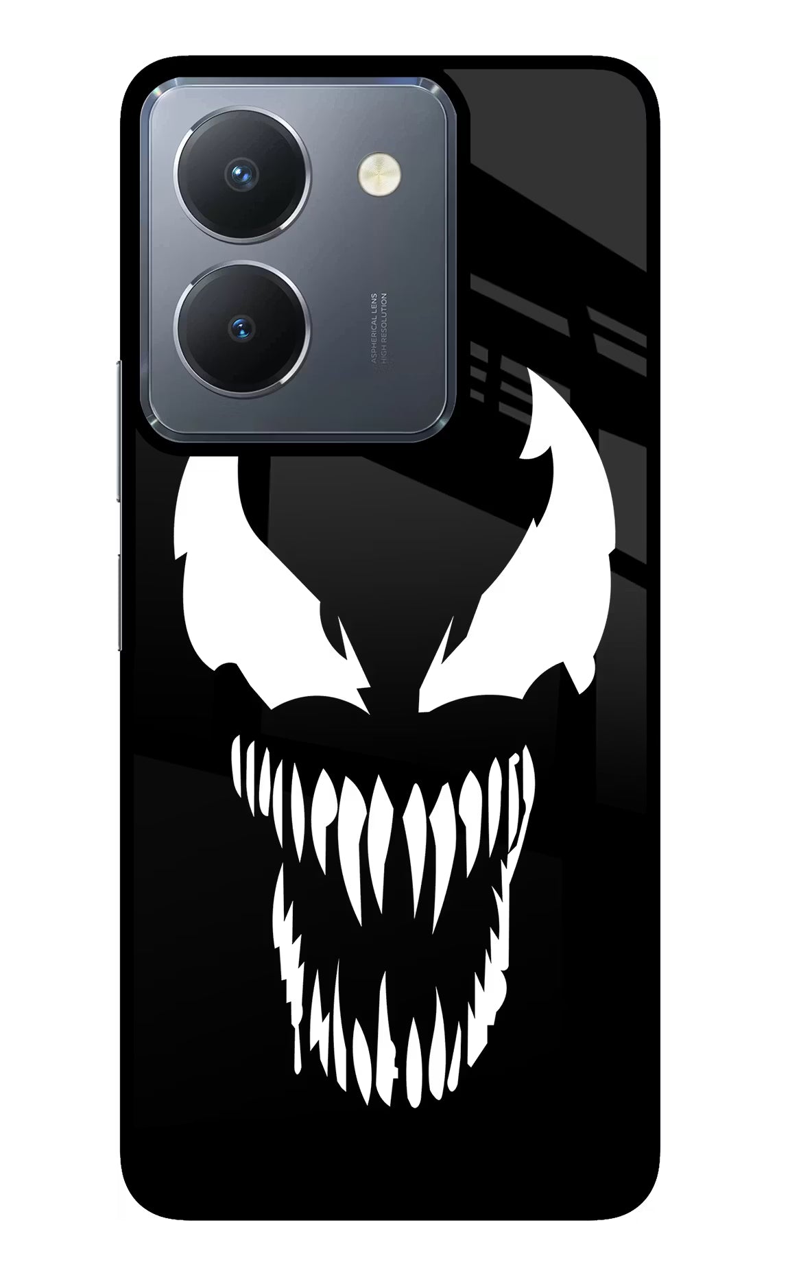 Venom Vivo Y36 Glass Case Back Cover by Casekaro
