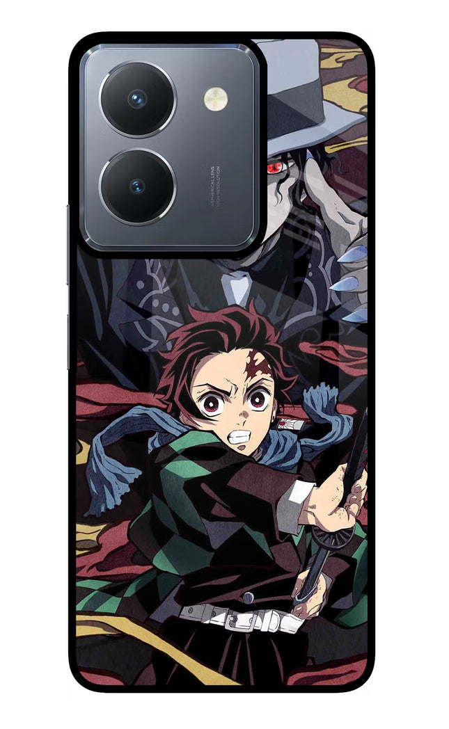 Demon Slayer Vivo Y36 Glass Case Back Cover by Casekaro
