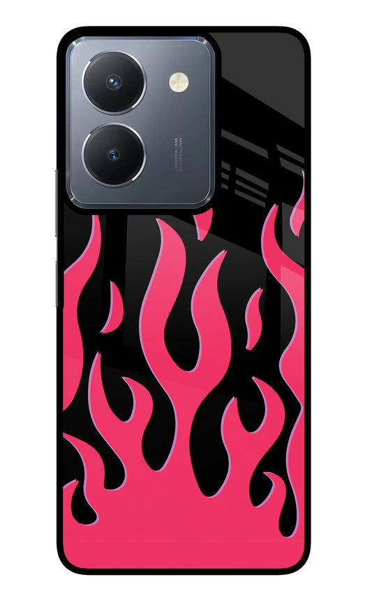 Fire Flames Vivo Y36 Glass Case