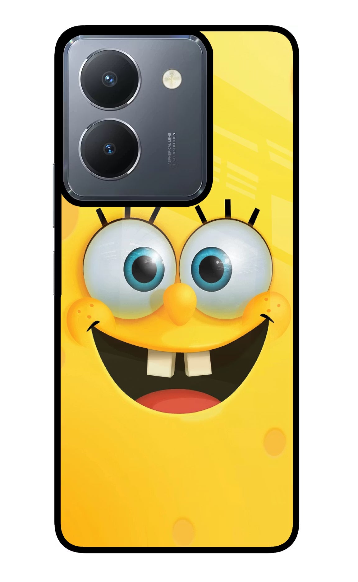 Sponge 1 Vivo Y36 Glass Case Back Cover by Casekaro