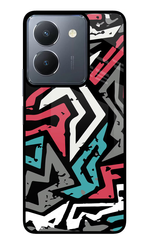 Geometric Graffiti Vivo Y36 Glass Case