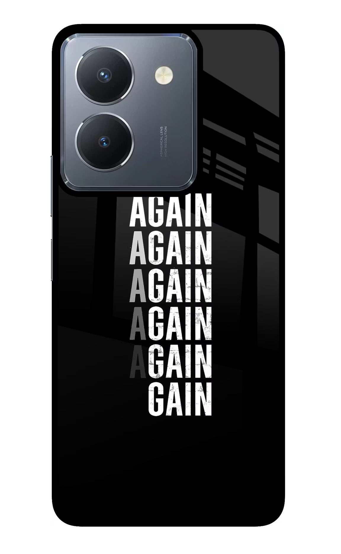 Again Again Gain Vivo Y36 Glass Case