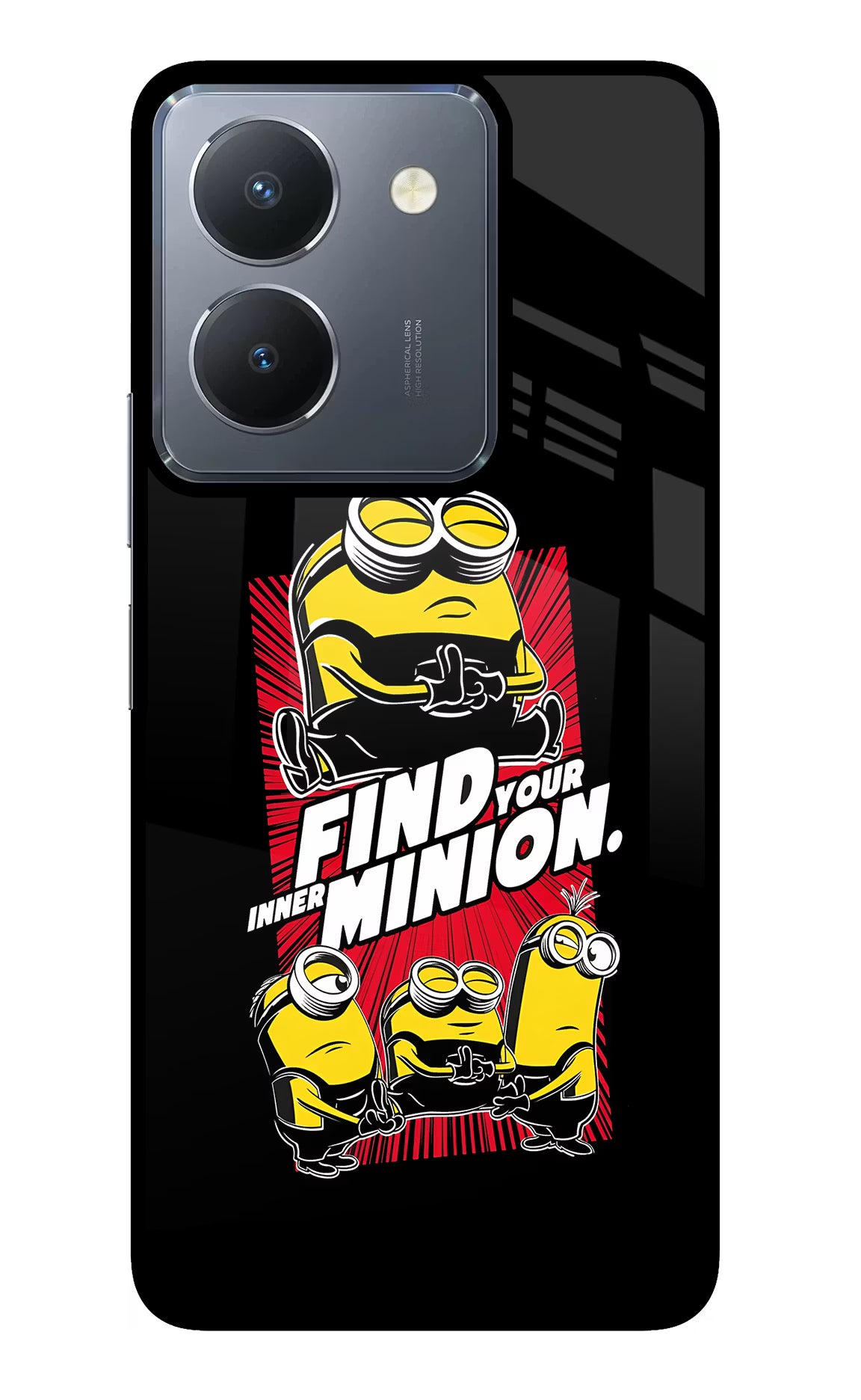 Find your inner Minion Vivo Y36 Glass Case