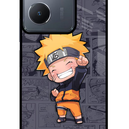 Chota Naruto Vivo Y36 Glass Case Back Cover by Casekaro