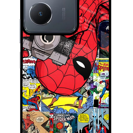 Spider Man Vivo Y36 Glass Case