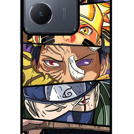 Naruto Character Vivo Y36 Glass Case Back Cover by Casekaro