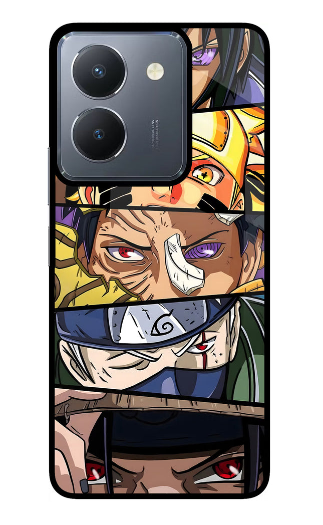 Naruto Character Vivo Y36 Glass Case Back Cover by Casekaro
