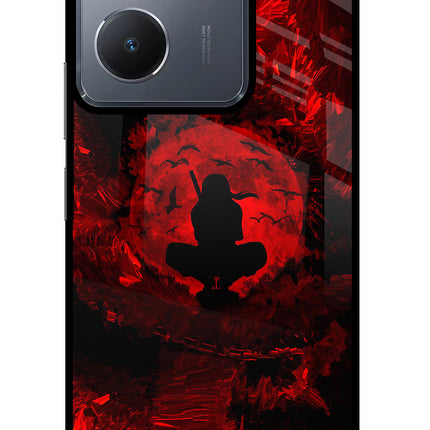 Itachi Uchiha Vivo Y36 Glass Case Back Cover by Casekaro