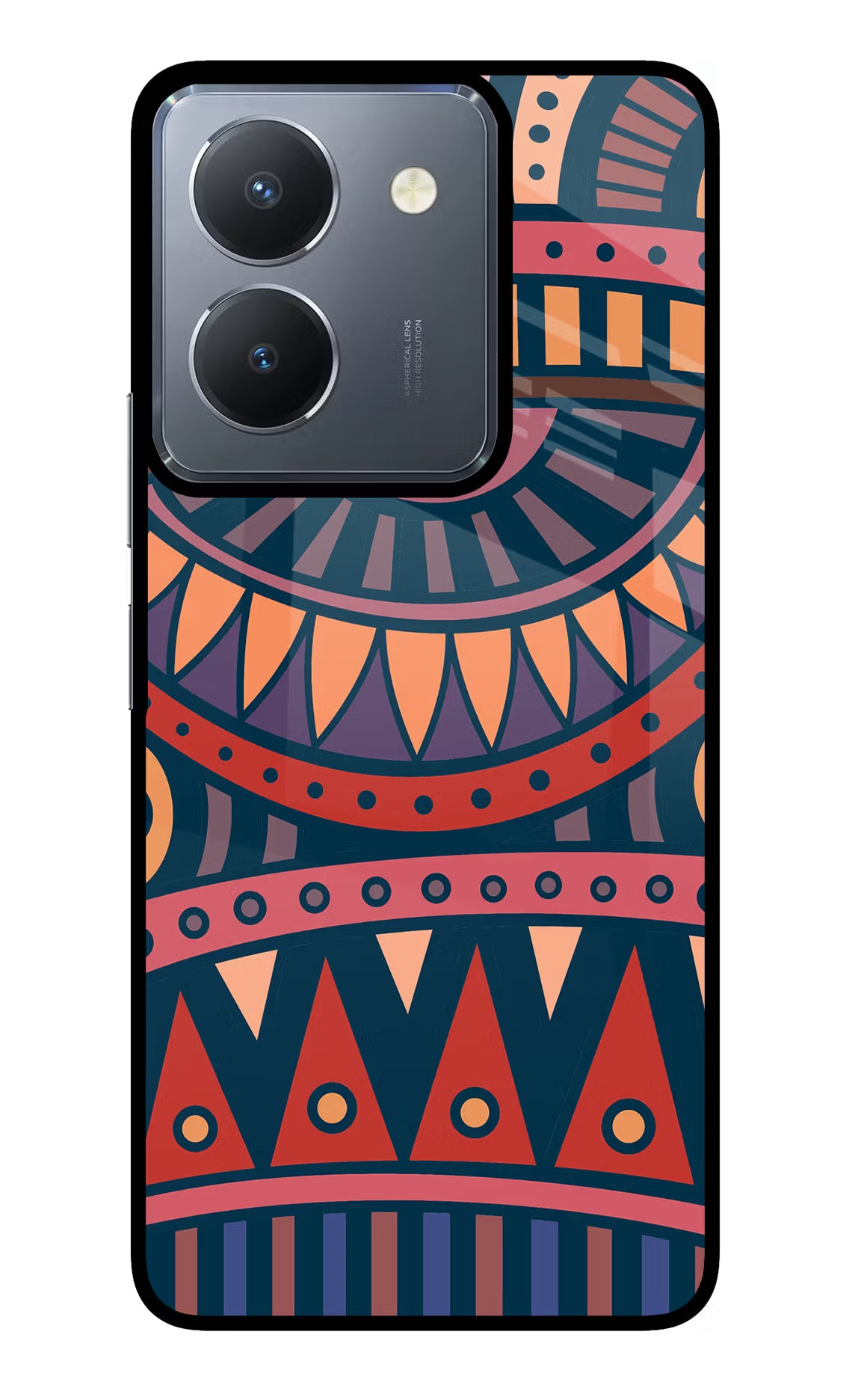 African Culture Design Vivo Y36 Glass Case Back Cover by Casekaro