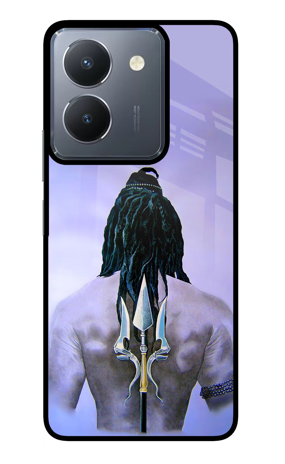Shiva Vivo Y36 Glass Case Back Cover by Casekaro