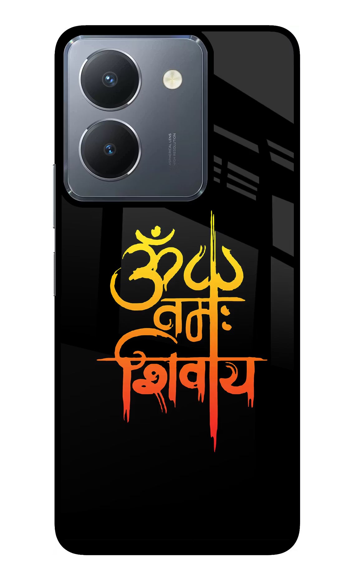 Om Namah Shivay Vivo Y36 Glass Case Back Cover by Casekaro