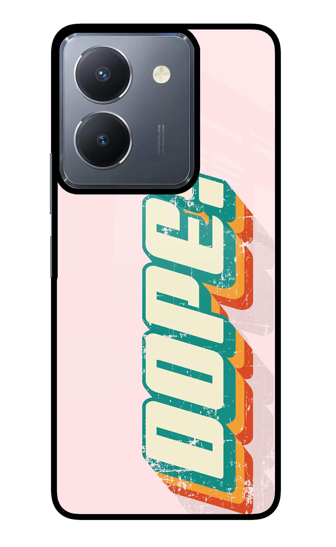 Dope Vivo Y36 Glass Case Back Cover by Casekaro