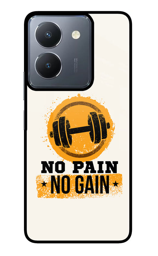 No Pain No Gain Vivo Y36 Glass Case