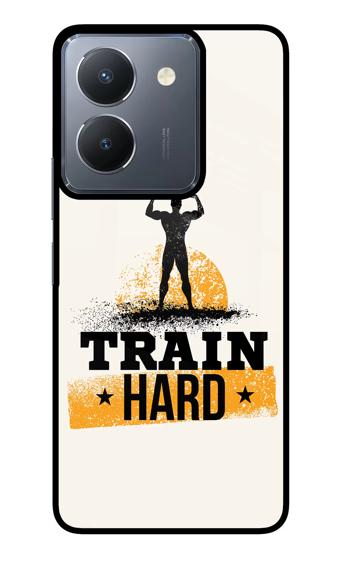 Train Hard Vivo Y36 Glass Case