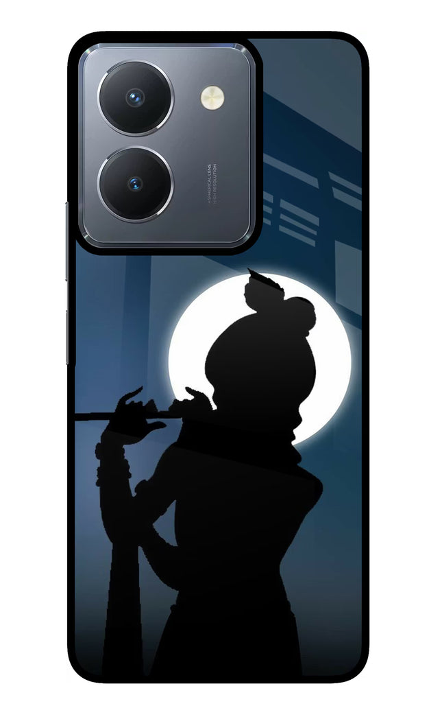 Shri Krishna Silhouette Vivo Y36 Glass Case Back Cover by Casekaro