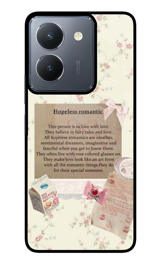 Hopeless Romantic Vivo Y36 Glass Case