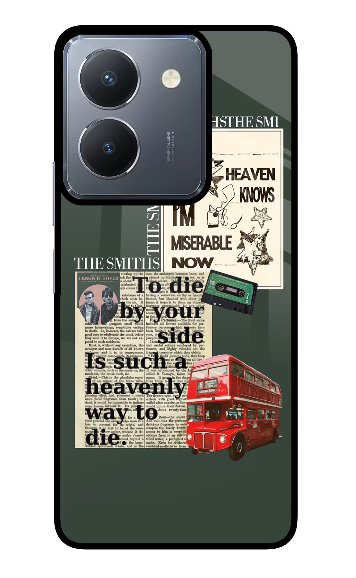 The Smiths Vivo Y36 Glass Case Back Cover by Casekaro