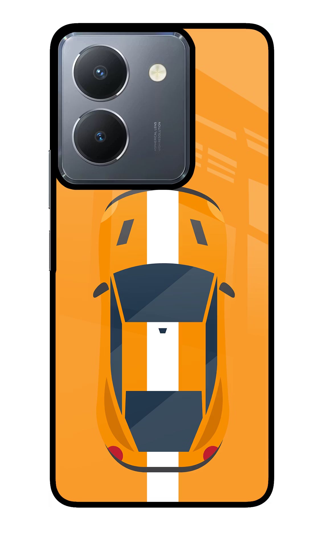 Highway Pursuit Vivo Y36 Glass Case Back Cover by Casekaro
