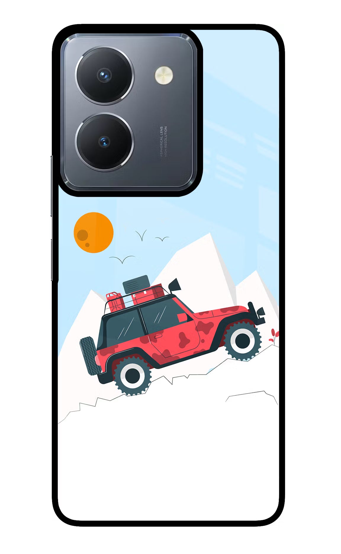 Mountain Trail Beast Vivo Y36 Glass Case Back Cover by Casekaro