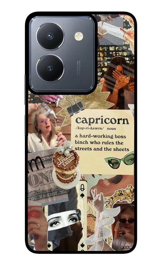 Capricorn Zodiac Vivo Y36 Glass Case