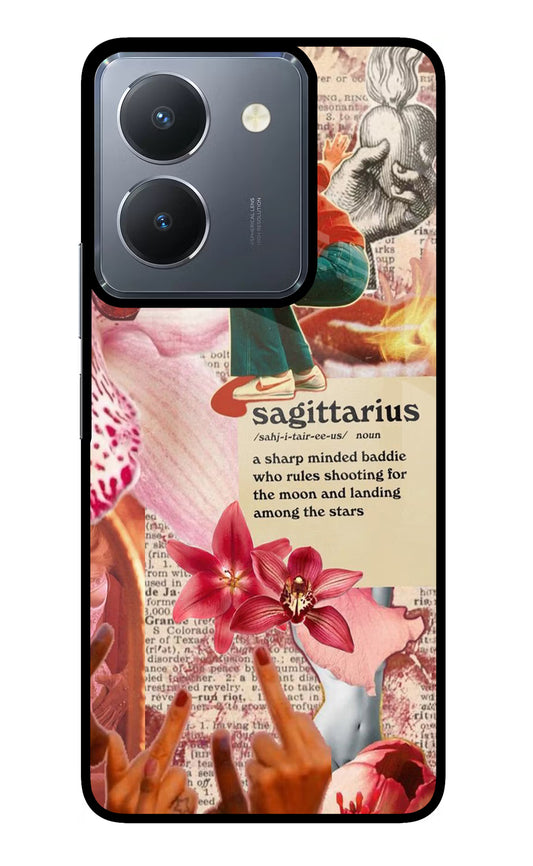 Sagittarius Zodiac Vivo Y36 Glass Case