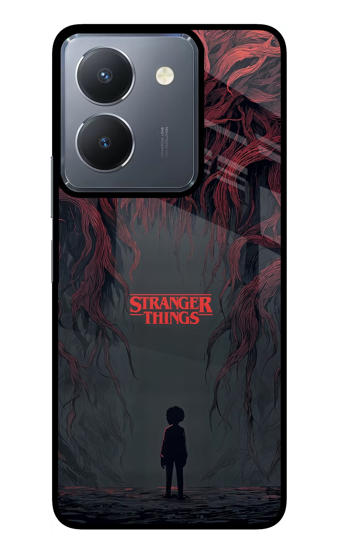 Ordinary Things Dark Side Vivo Y36 Glass Case Back Cover by Casekaro