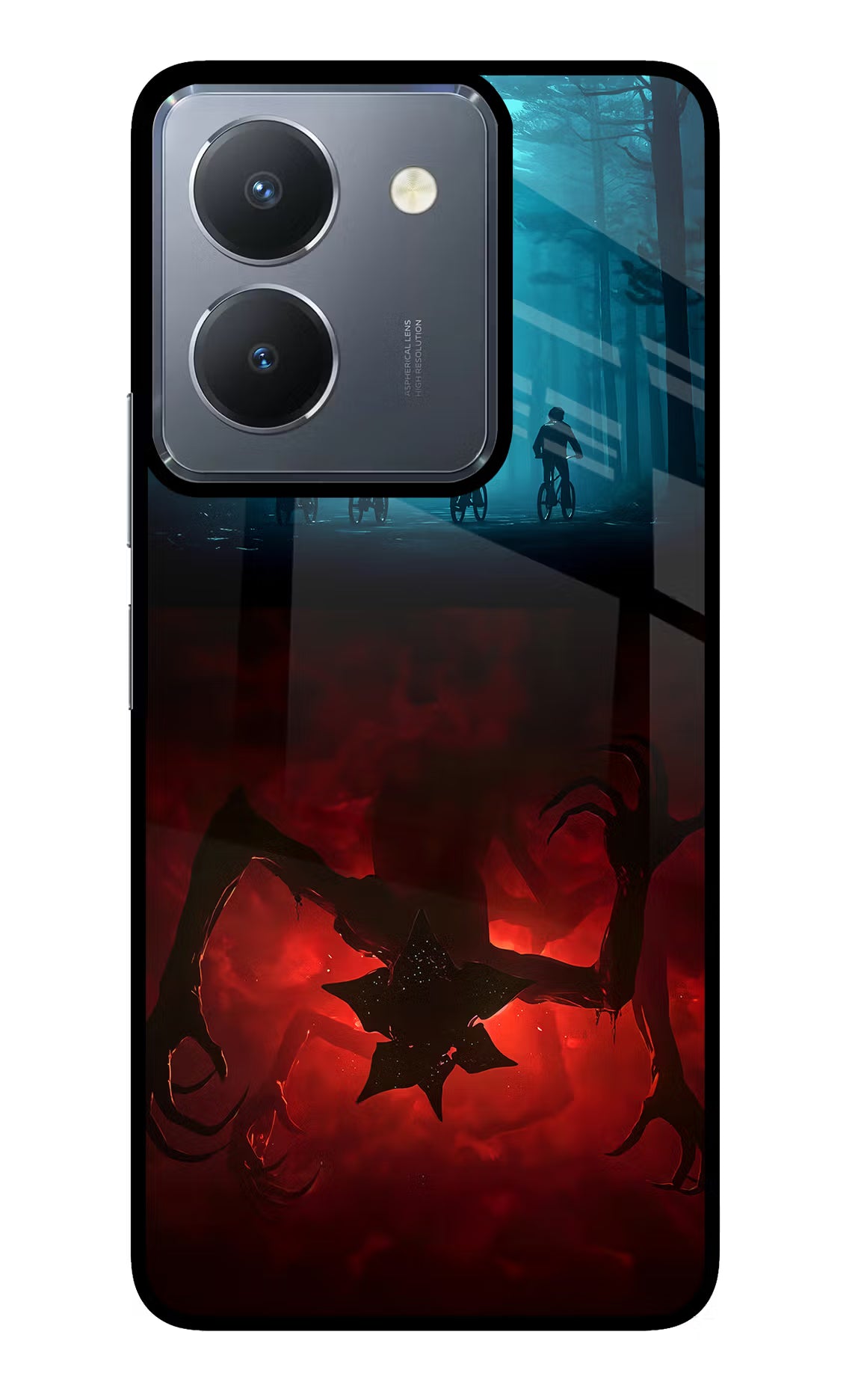 Ordinary Things Downside Up Vivo Y36 Glass Case Back Cover by Casekaro