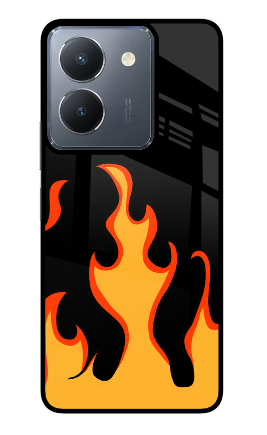 Fired Up – Black Vivo Y36 Glass Case
